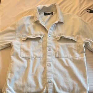 Abercrombie & Fitch Light Blue Shirt Jacket